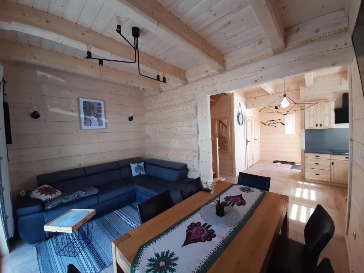 Domki Malcykowka W Zebie Z Jacuzzi Zab Bagian luar foto